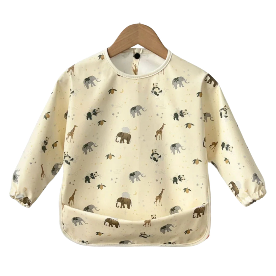 Babero Impermeable Manga Larga con Diseño