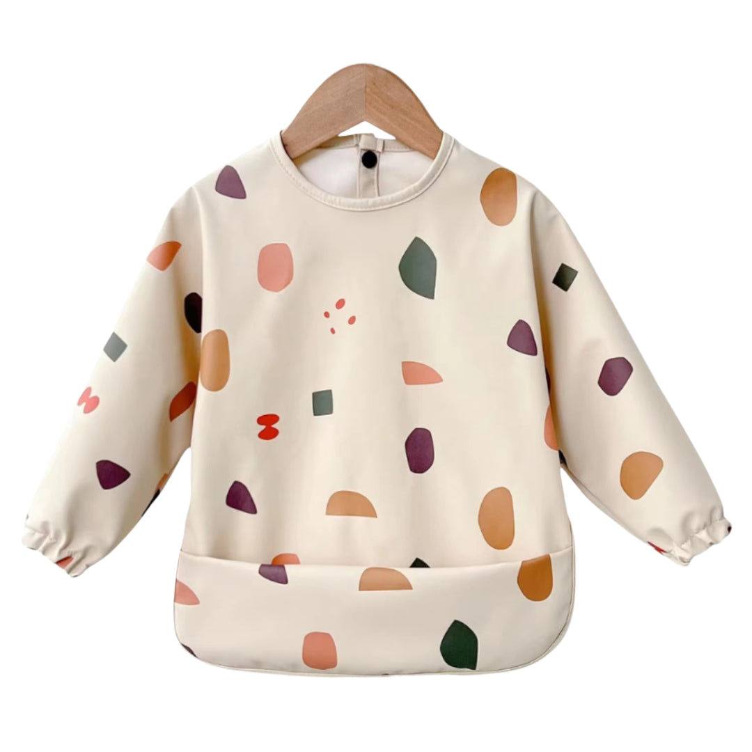 Babero Impermeable Manga Larga con Diseño